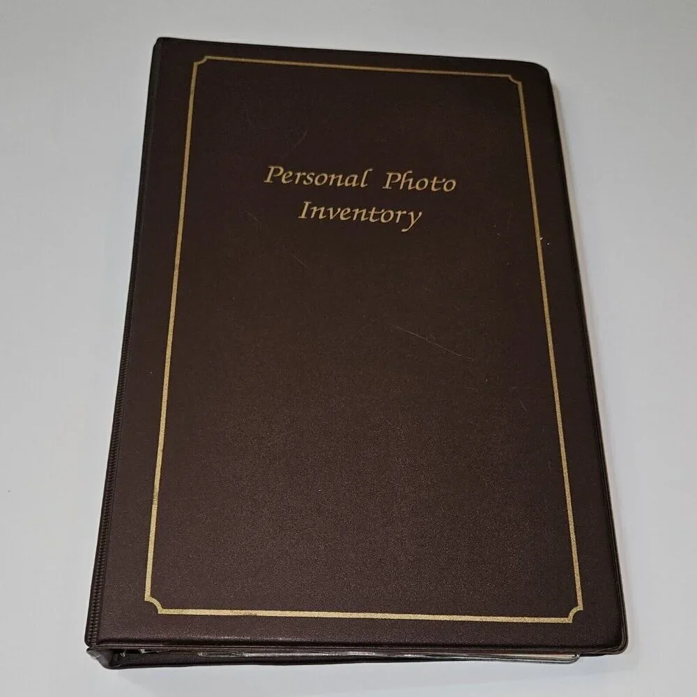 VTG Personal Photo Inventory 3-Ring Album Estate Home Possessions Log NEVER USED